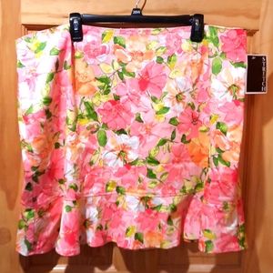 Carolina Blues floral skirt size 22w nwt